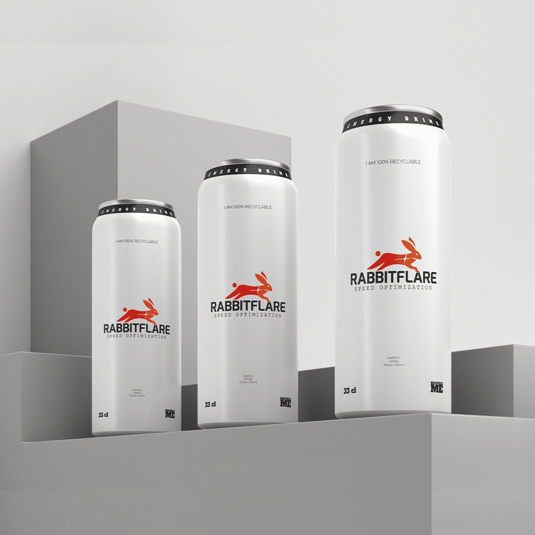 Beverage can label design