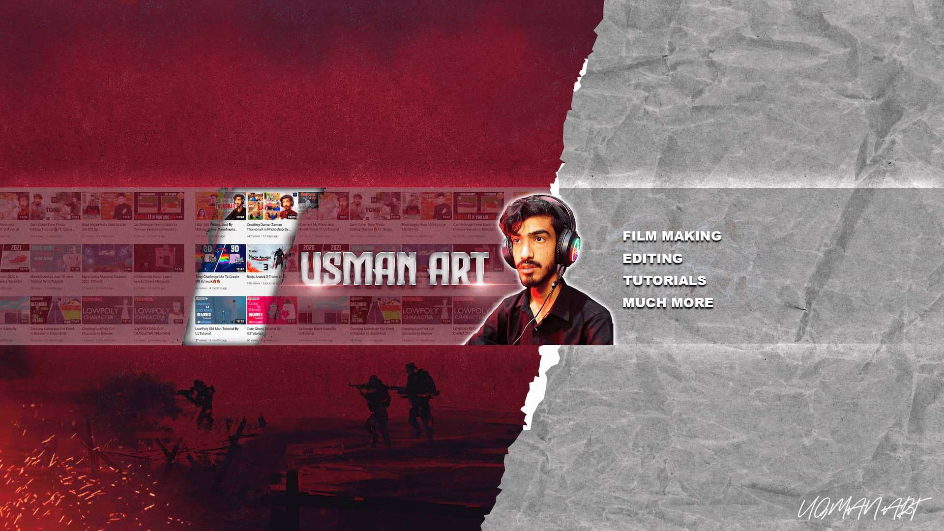 8-bit artist channel banner