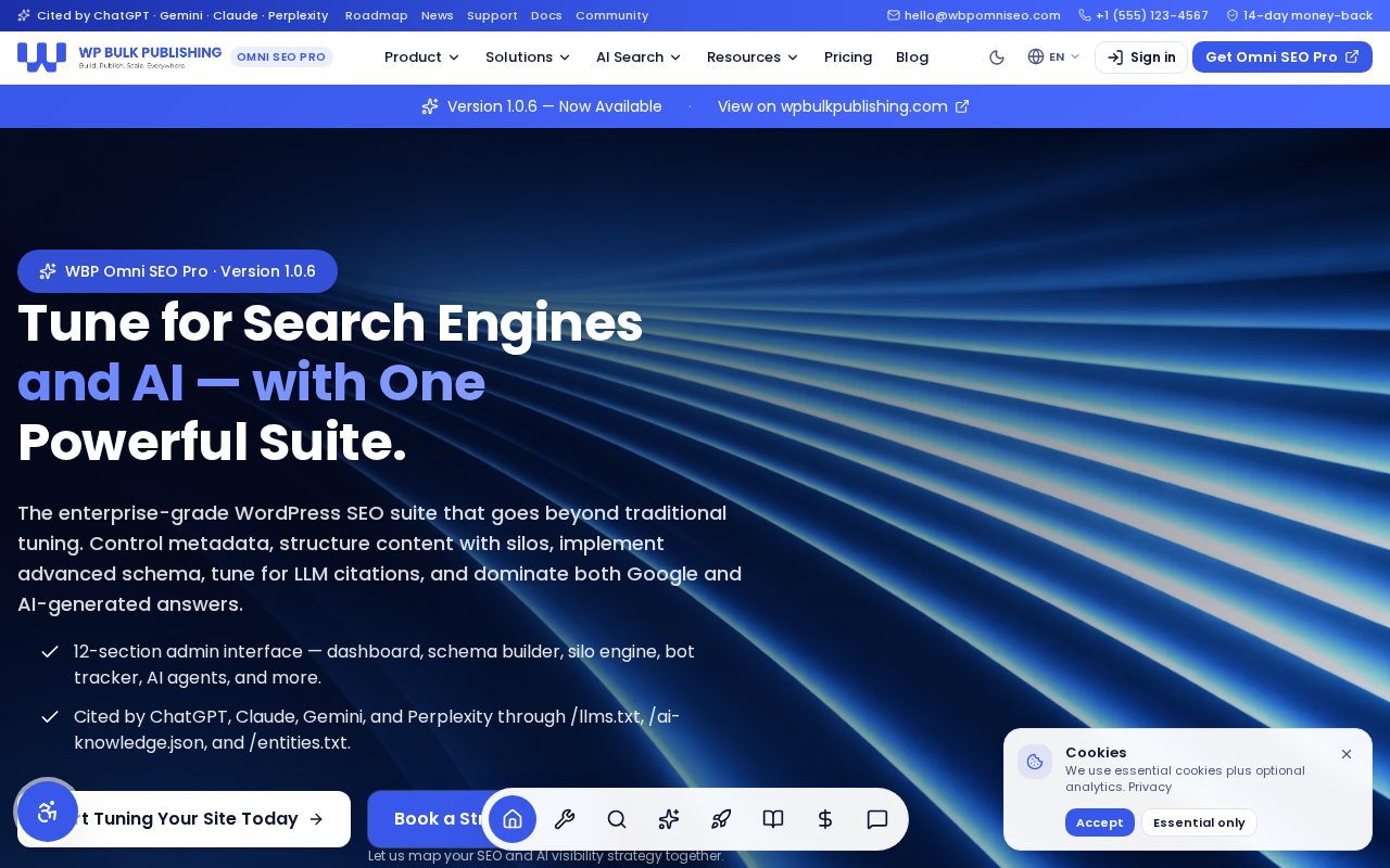 WBP Omni SEO website homepage